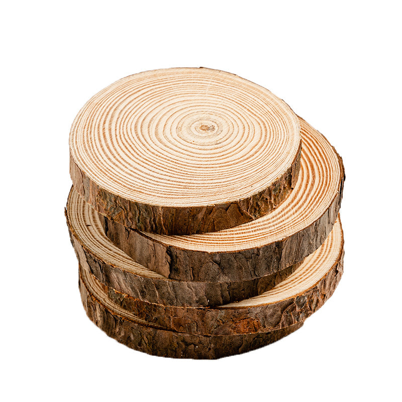 Set of 5 Natural Pine Wood Coasters – Multi-Purpose Candle & Drink Pads, 11cm