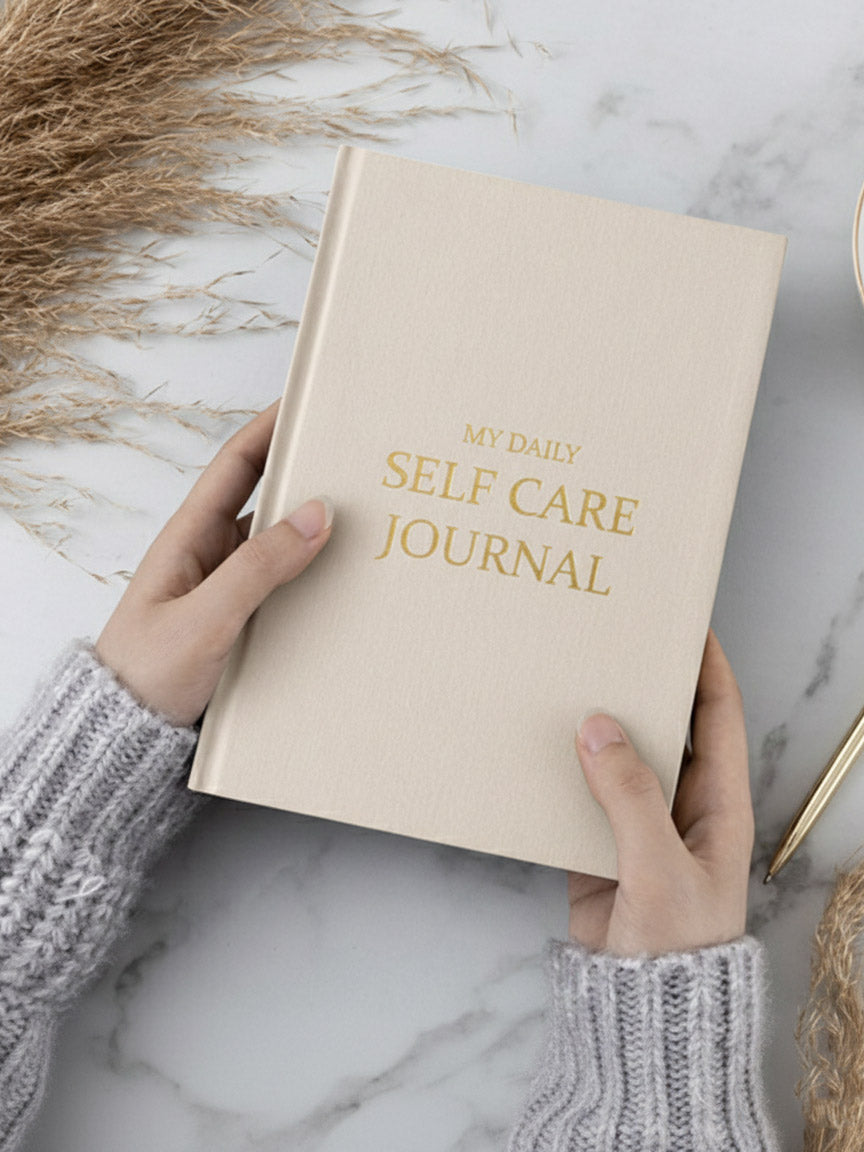 A5 Self-Care & Mindfulness Planner – Undated Daily Meditation Journal | Linen Hardcover