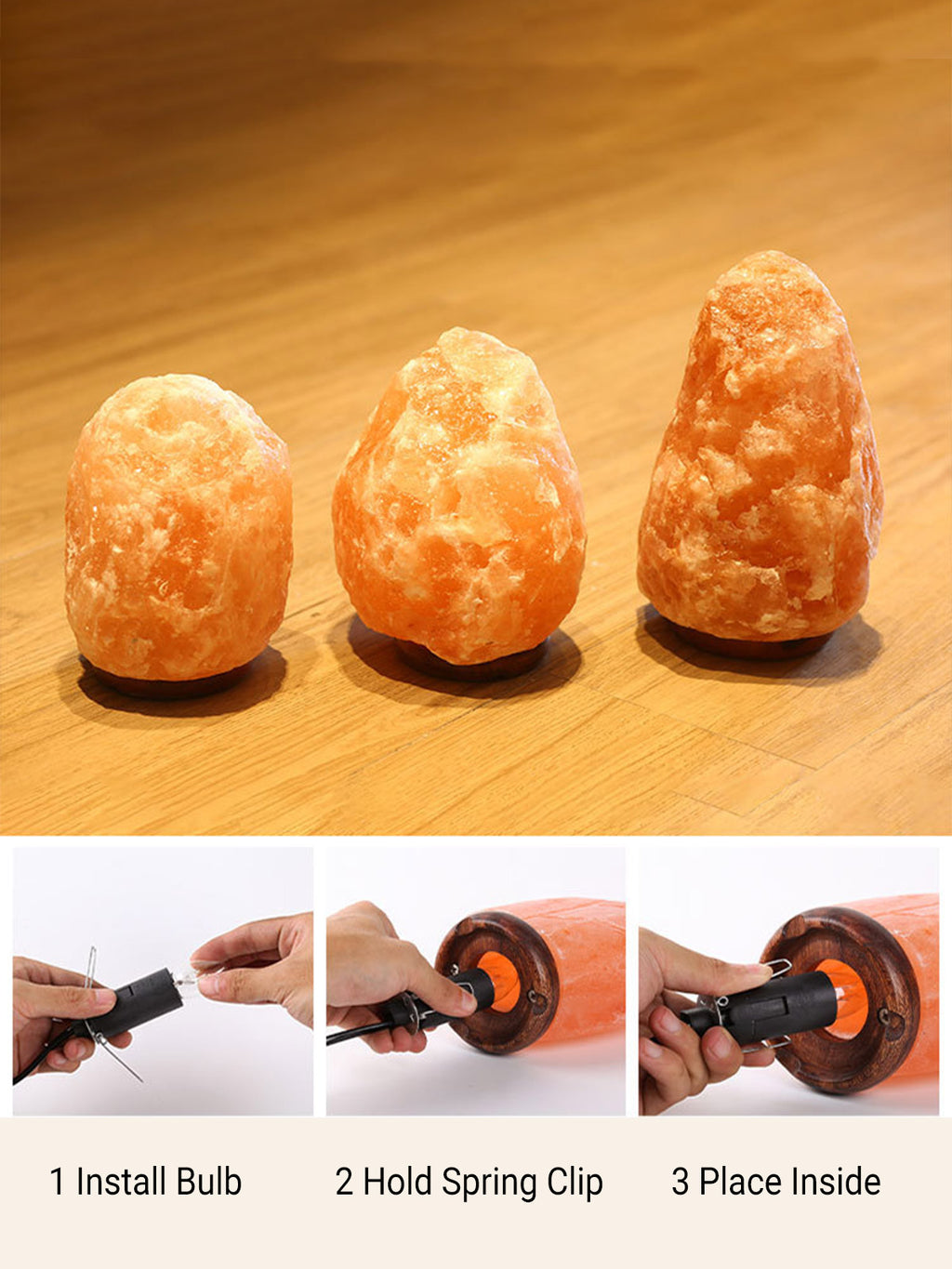 Himalayan Crystal Salt Lamp – Natural Shape - Big