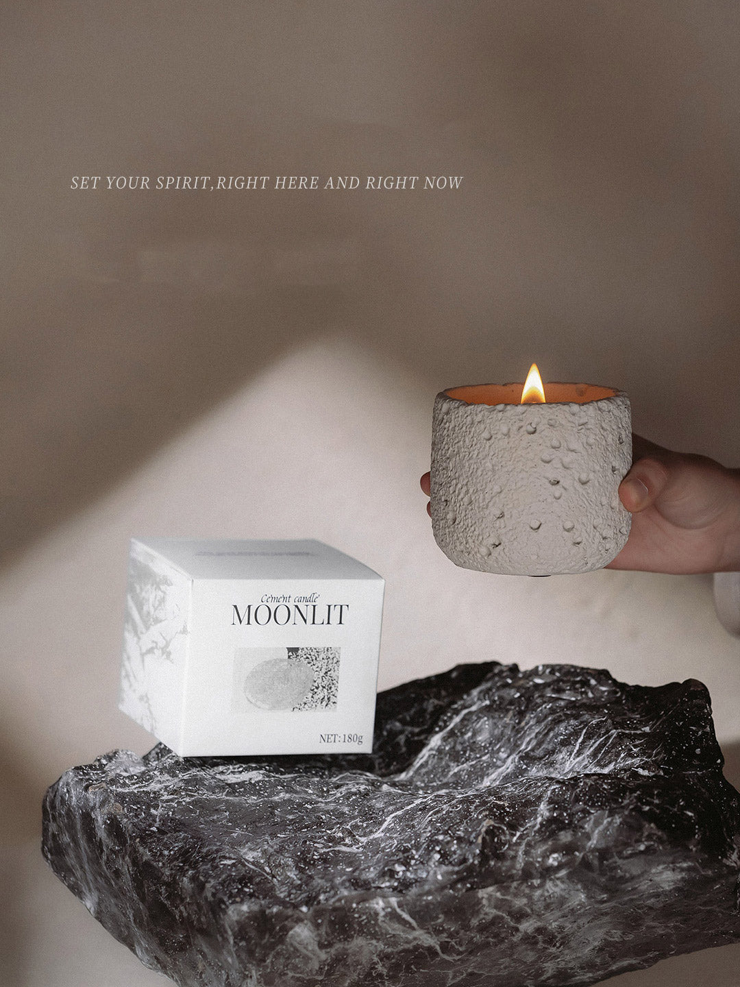 Moonlit Moments Wood Wick Soy Candle – Lavender & Gardenia Scents