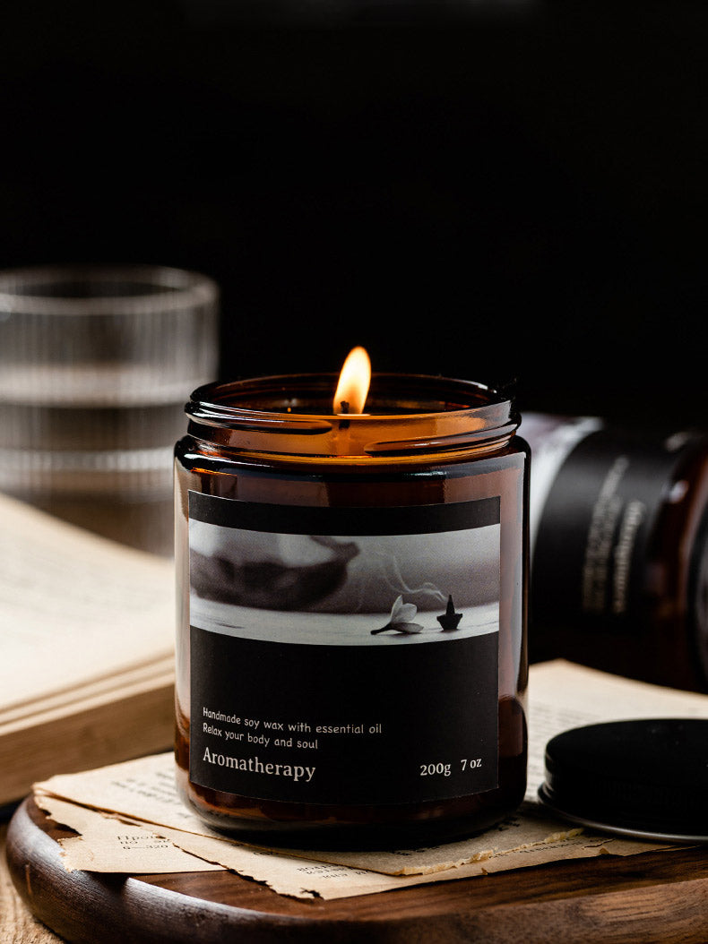 Amber Glass Soy Candle – 200g | Soul Asylum, Airy Garden, Sacred Forest