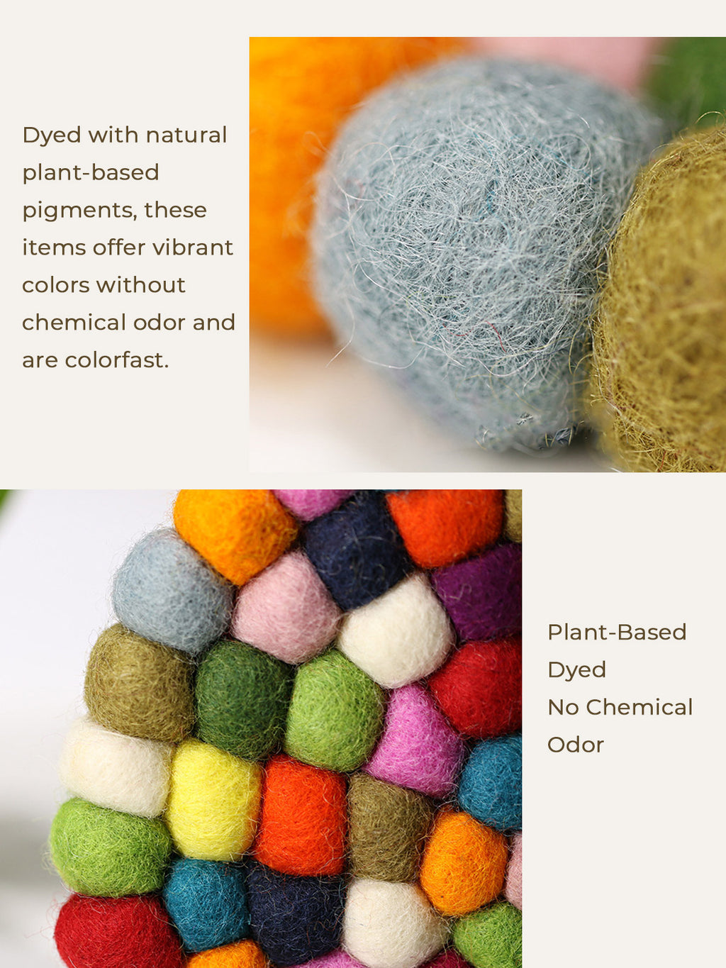 Handcrafted Nepal Wool Felt Ball Mat – Ritual Bowl & Cup Coaster (4 Sizes)