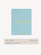 Book titled 'Self-Care' with a light blue cover on a white background