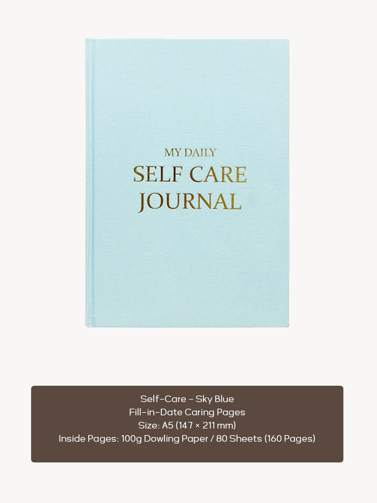 A5 Self-Care & Mindfulness Planner – Undated Daily Meditation Journal | Linen Hardcover