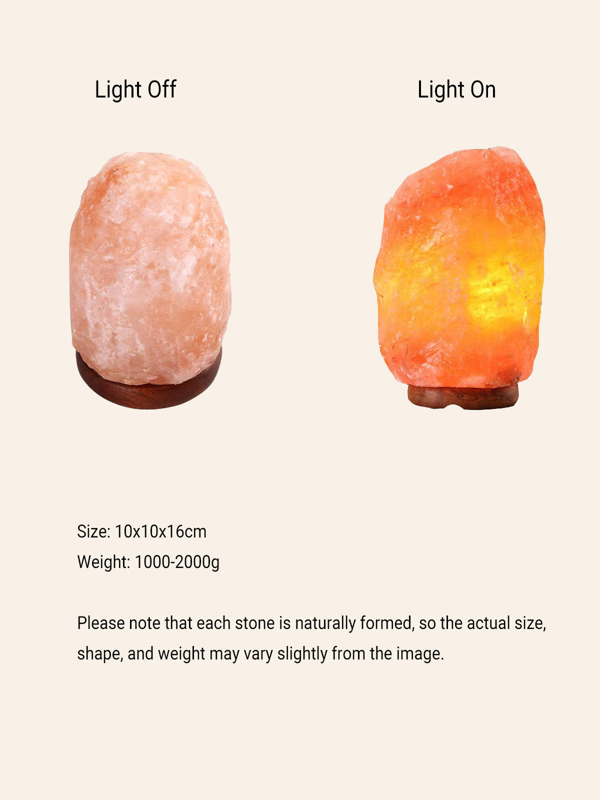 Himalayan Crystal Salt Lamp – Natural Shape - Big