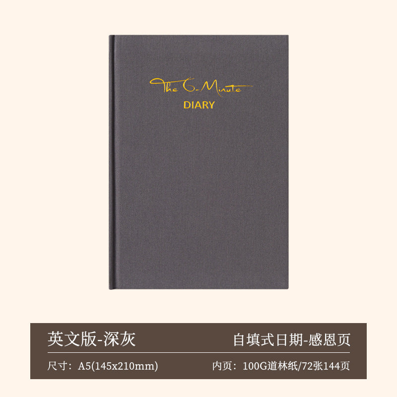 A5 Undated Gratitude Planner – 6-Minute Daily Gratitude Journal